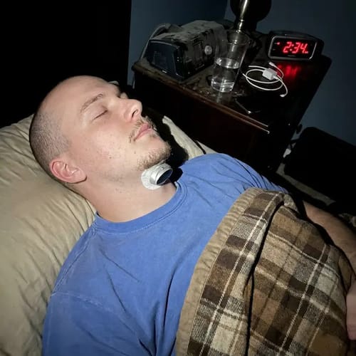 Customer photo review of SleepEase Pro — Eliminates Snoring & Sleep Apnea